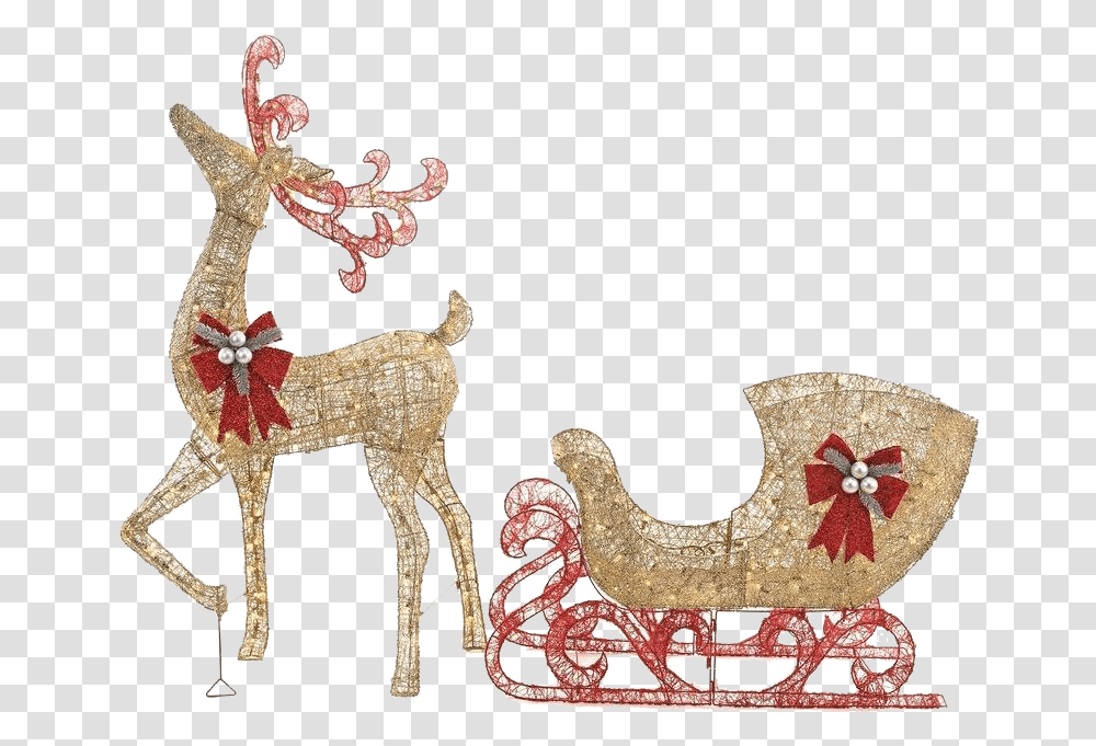 Reindeer Sleigh Image Reindeer, Accessories, Accessory, Vehicle Transparent Png