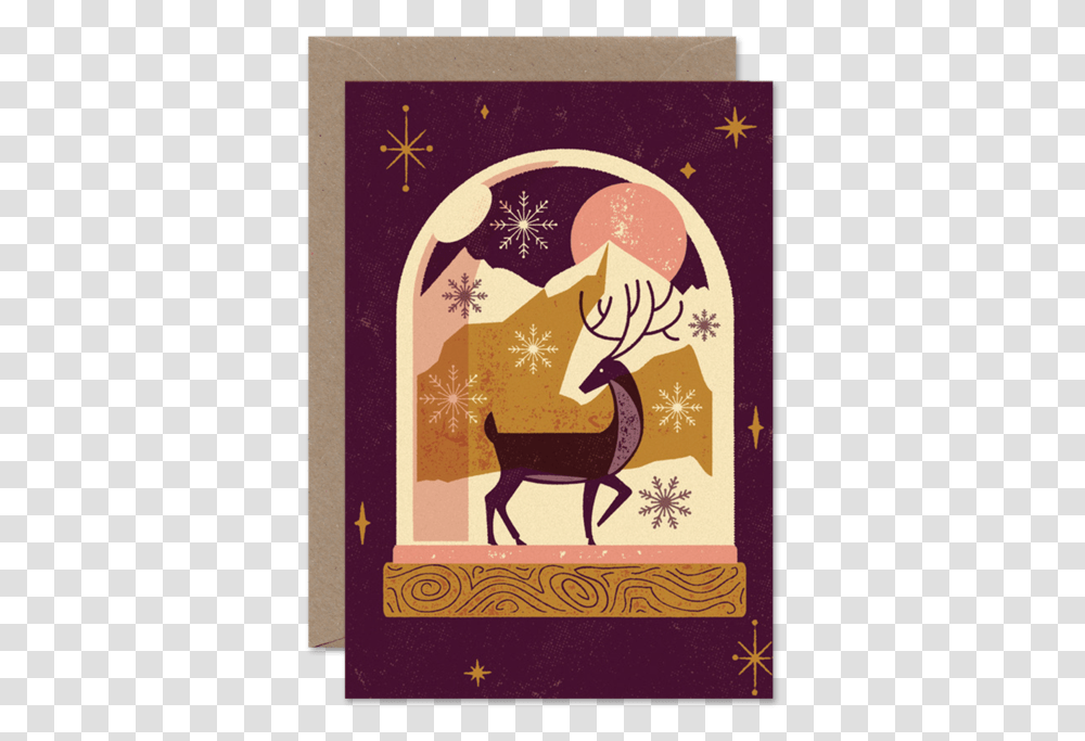 Reindeer SnowglobequotData RimgquotlazyquotData Rimg Christmas Card, Envelope, Mail, Poster, Advertisement Transparent Png