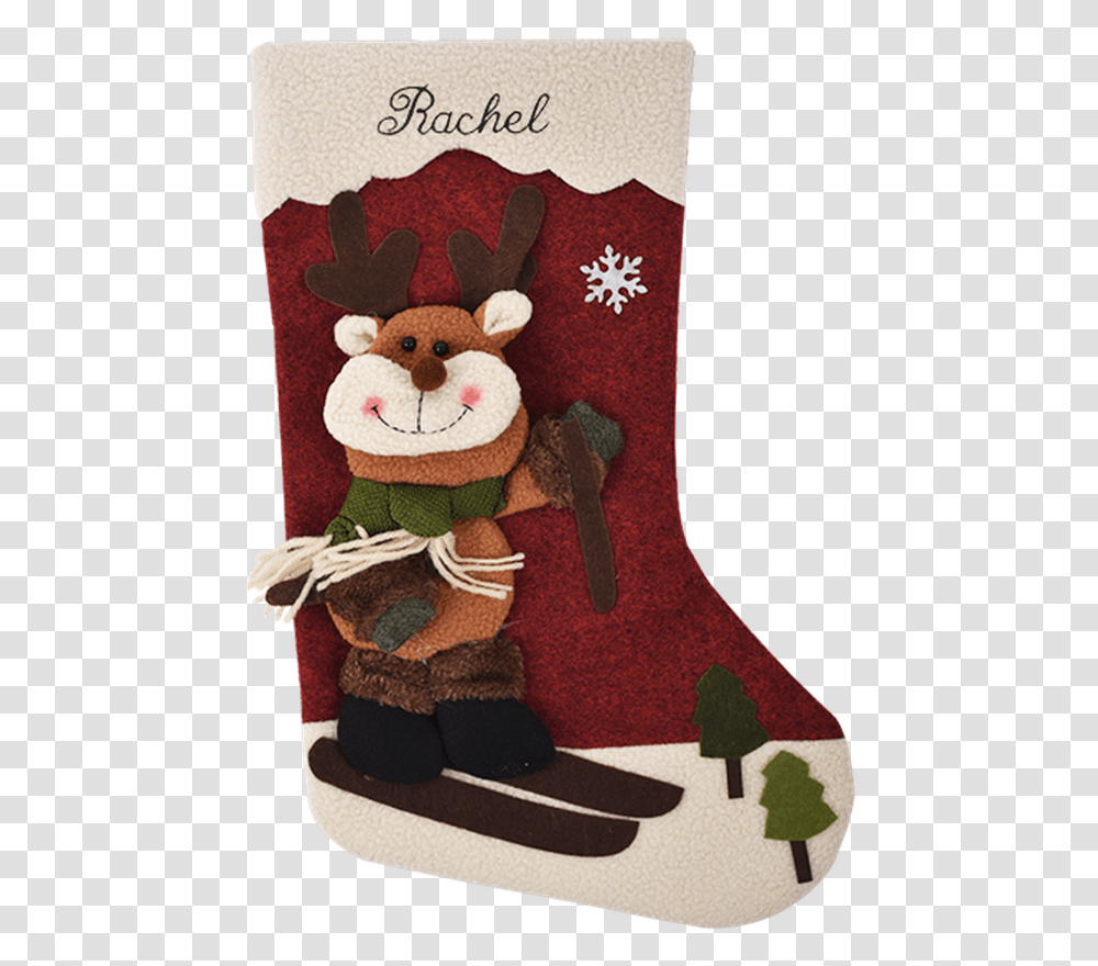 Reindeer Stockings Christmas Stocking, Gift, Rug, Teddy Bear, Toy Transparent Png