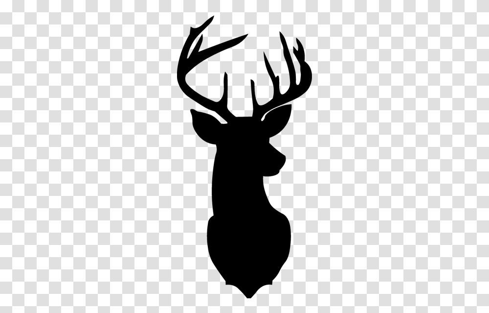 Reindeer White Tailed Deer Clip Art Deer Head Stag Silhouette, Gray, World Of Warcraft, Halo Transparent Png