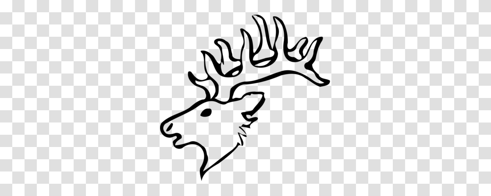 Reindeer White Tailed Deer Moose Silhouette, Gray, World Of Warcraft Transparent Png
