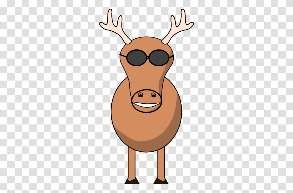 Reindeer With Glasses Clip Art, Wood, Sunglasses, Hand, Food Transparent Png