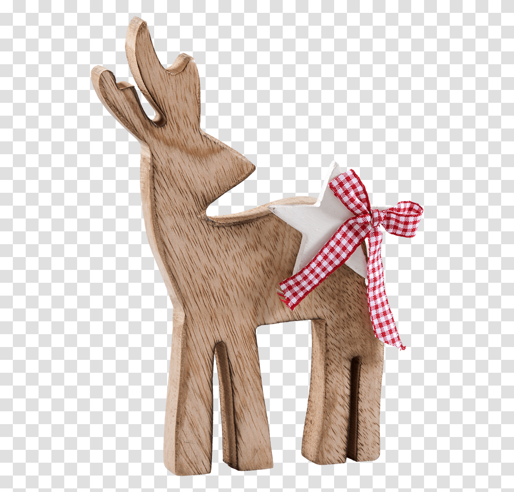Reindeer With Star 787 Inch Reindeer, Wood, Cross, Axe Transparent Png