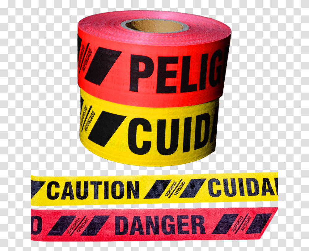 Reinforced 10 Mil Caution Danger Heavy Duty Tape Bulk Transparent Png