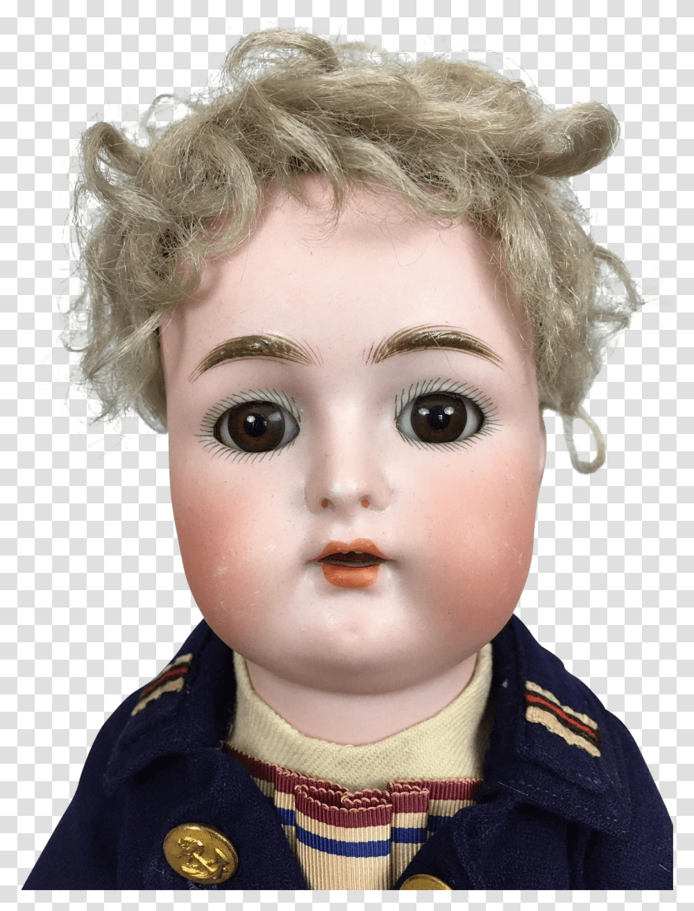 Reinhardt Head Doll, Toy, Person, Human, Scarf Transparent Png