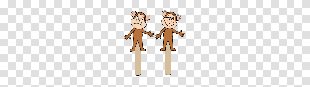 Rejoicing Stick Monkeys, Poster, Hand, Toy Transparent Png