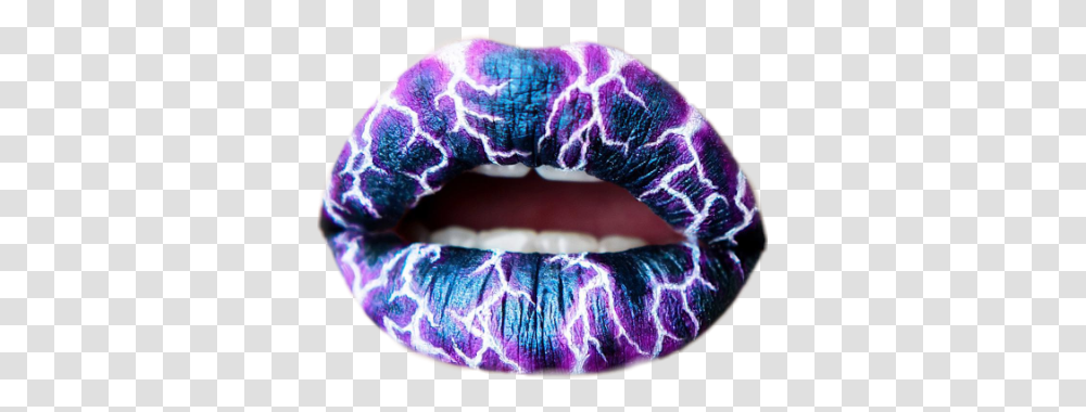 Relampago Truenos Crazy Lip Makeup, Mouth, Purple, Teeth, Light Transparent Png