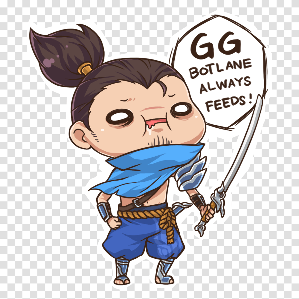 Relatable Yasuo Is Relatable Yasuo Gg Bot Lane Always Feed, Comics, Book, Person, Manga Transparent Png