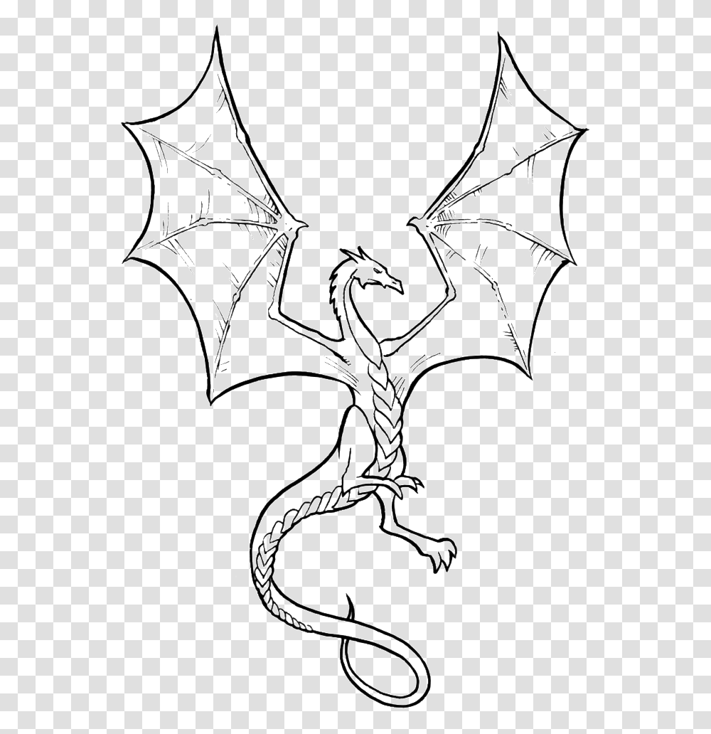 Related Clip Arts Easy Dragon Coloring Pages, Cross, Stencil, Antler Transparent Png