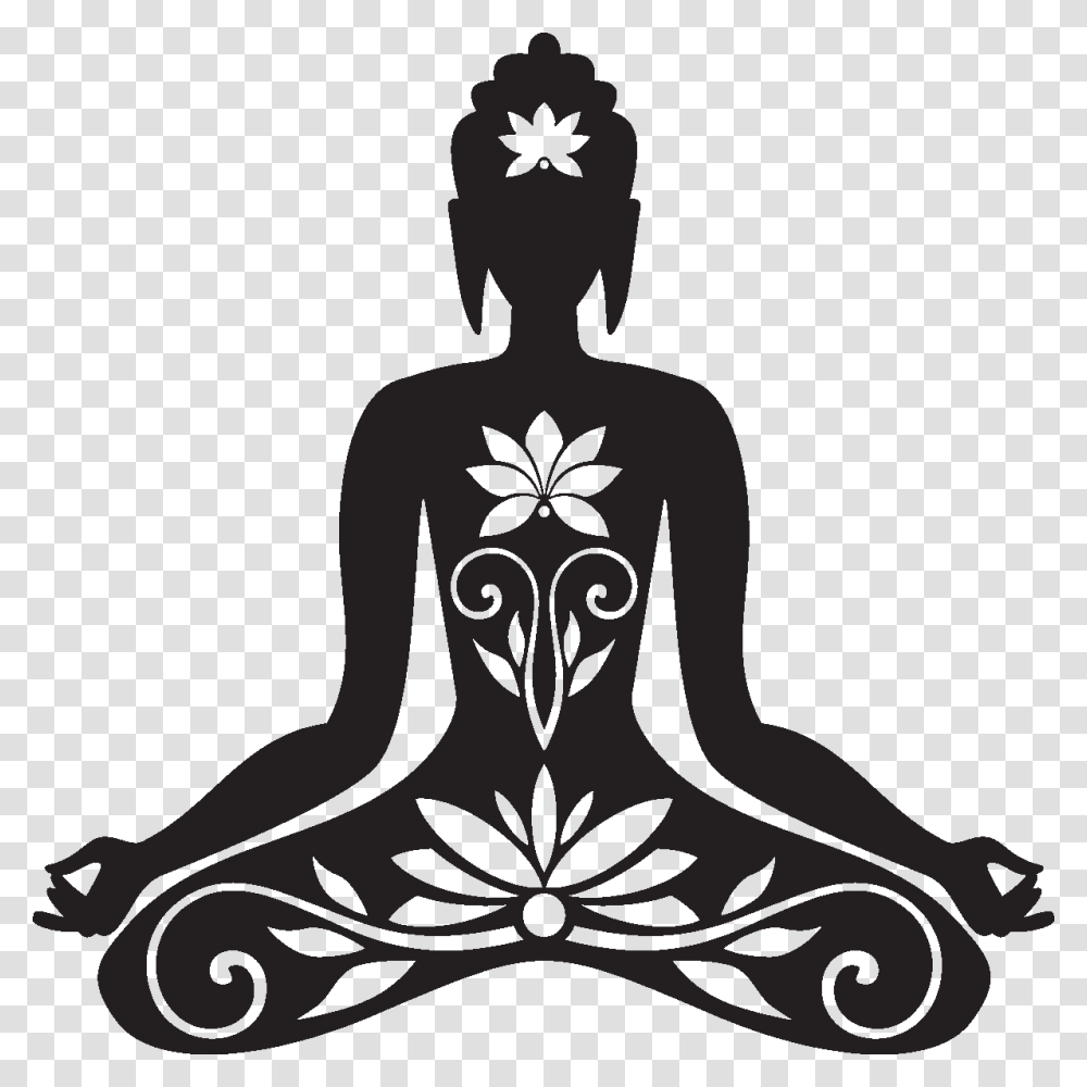 Relax Clipart Zen Yoga Symbols, Stencil, Silhouette, Person, Human Transparent Png