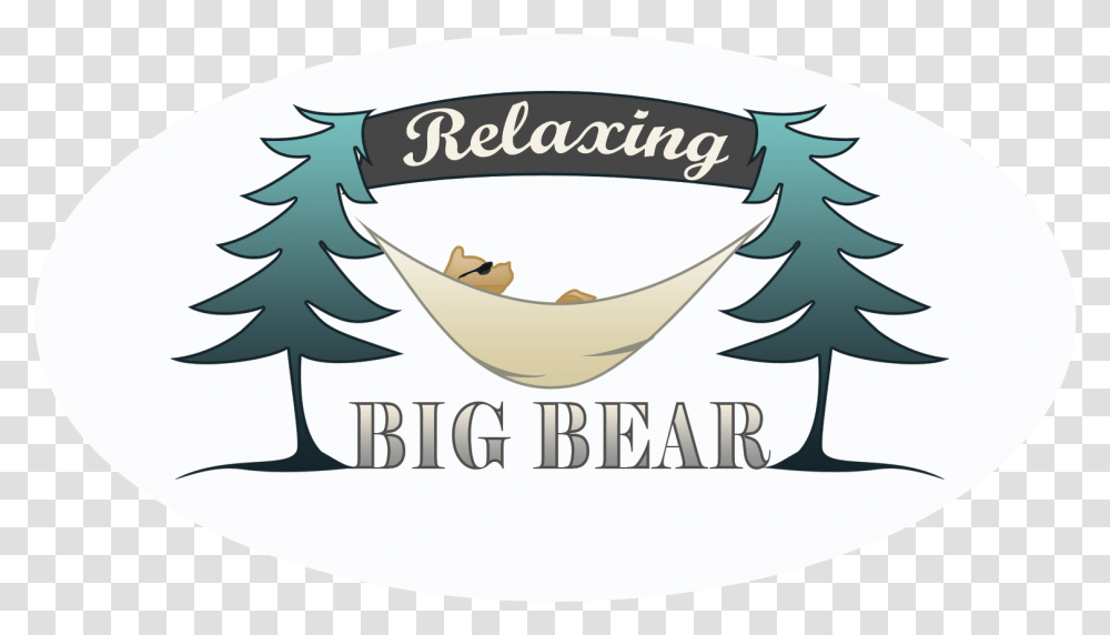 Relaxing Big Bear Label, Plant, Tree, Sticker Transparent Png