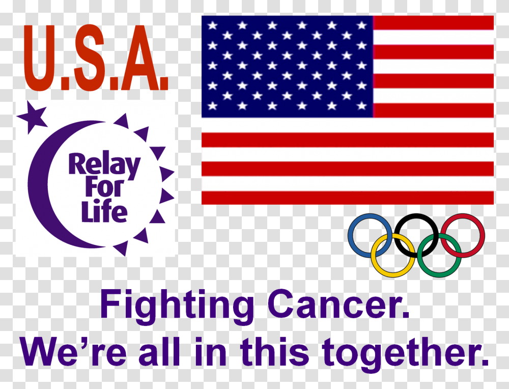 Relay For Life 2019 Logo, Flag, American Flag Transparent Png