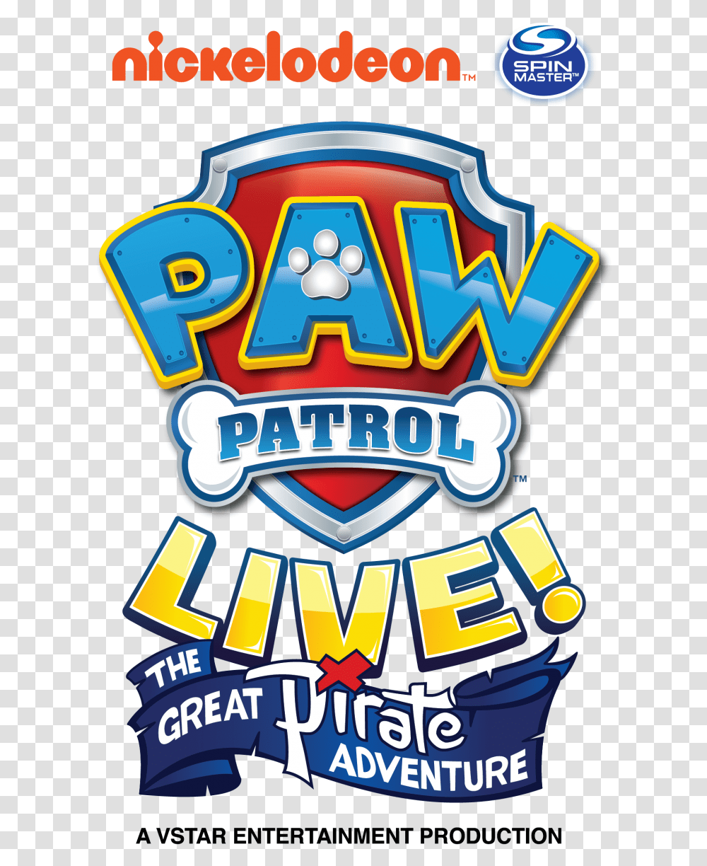 Release Logo Paw Patrol Live The Great Pirate Adventure Logo, Food, Circus, Leisure Activities, Game Transparent Png