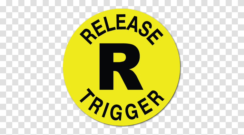 Release Trigger 1 Inch Circle Fluorescent Yellow Stickers Dot, Number, Symbol, Text, Label Transparent Png