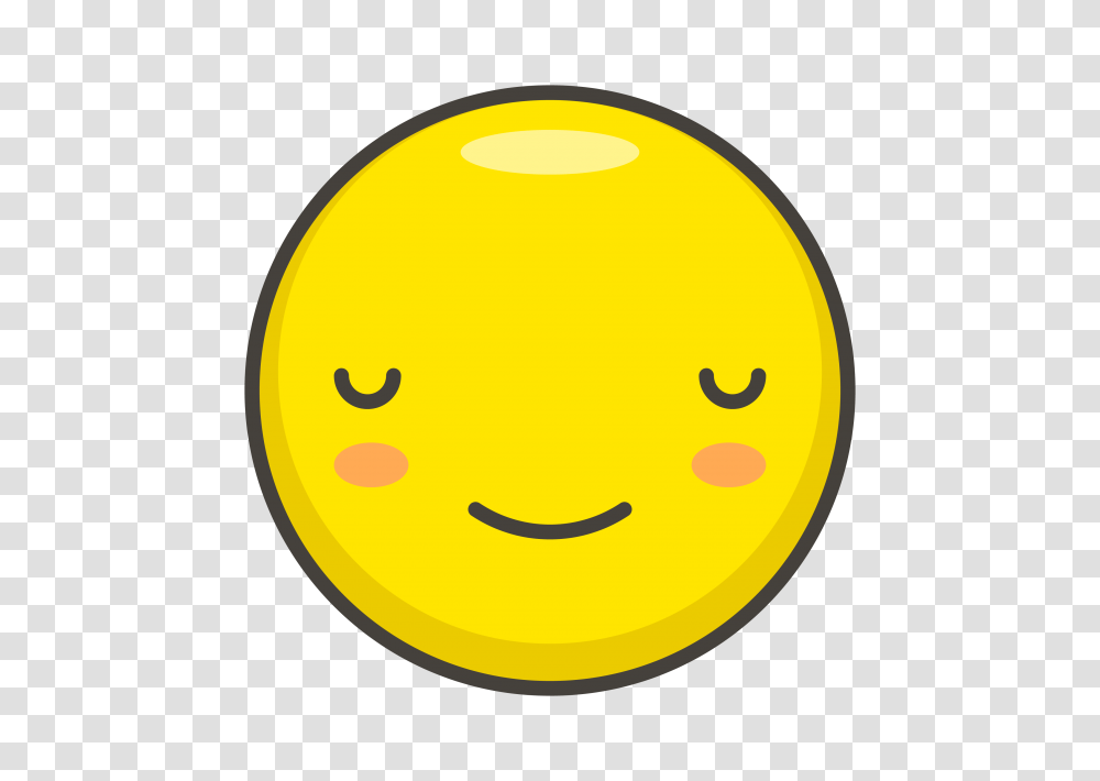 Relieved Face Emoji Emoji, Logo, Trademark, Ball Transparent Png