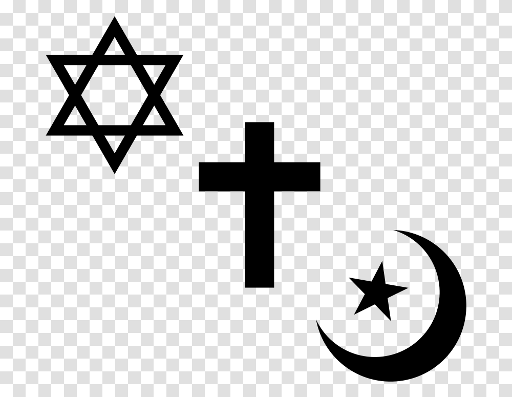 Religion Symbol Photo Symbols Of Christianity Islam And Judaism, Gray, World Of Warcraft Transparent Png