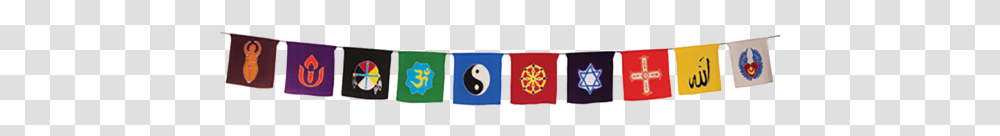 Religions Flags Banner, Logo, Trademark Transparent Png