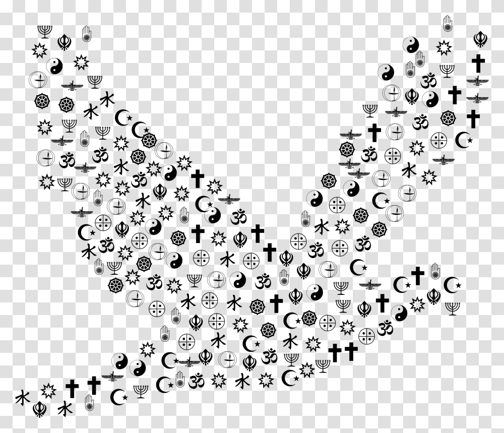 Religions Peace Dove Big Religions Of The World, Gray Transparent Png