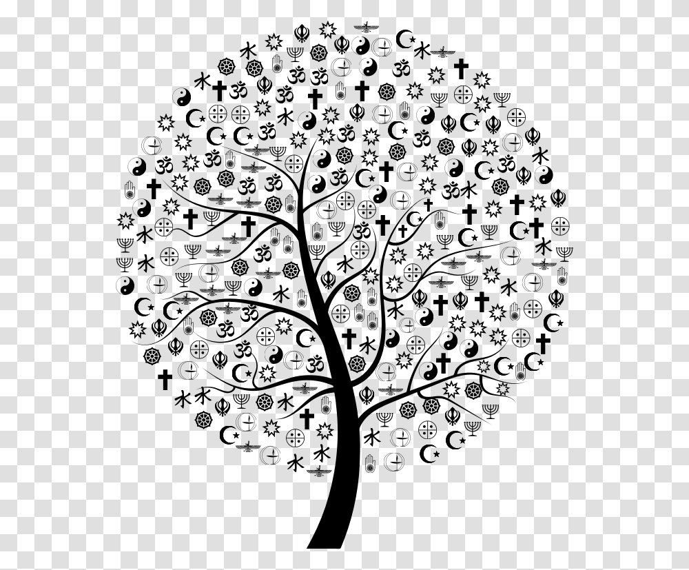 Religions Tree Line Art, Gray, World Of Warcraft Transparent Png
