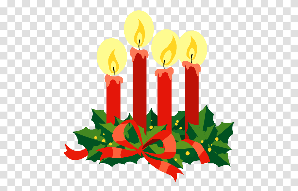 Religious Advent Clipart, Candle, Floral Design, Pattern Transparent Png
