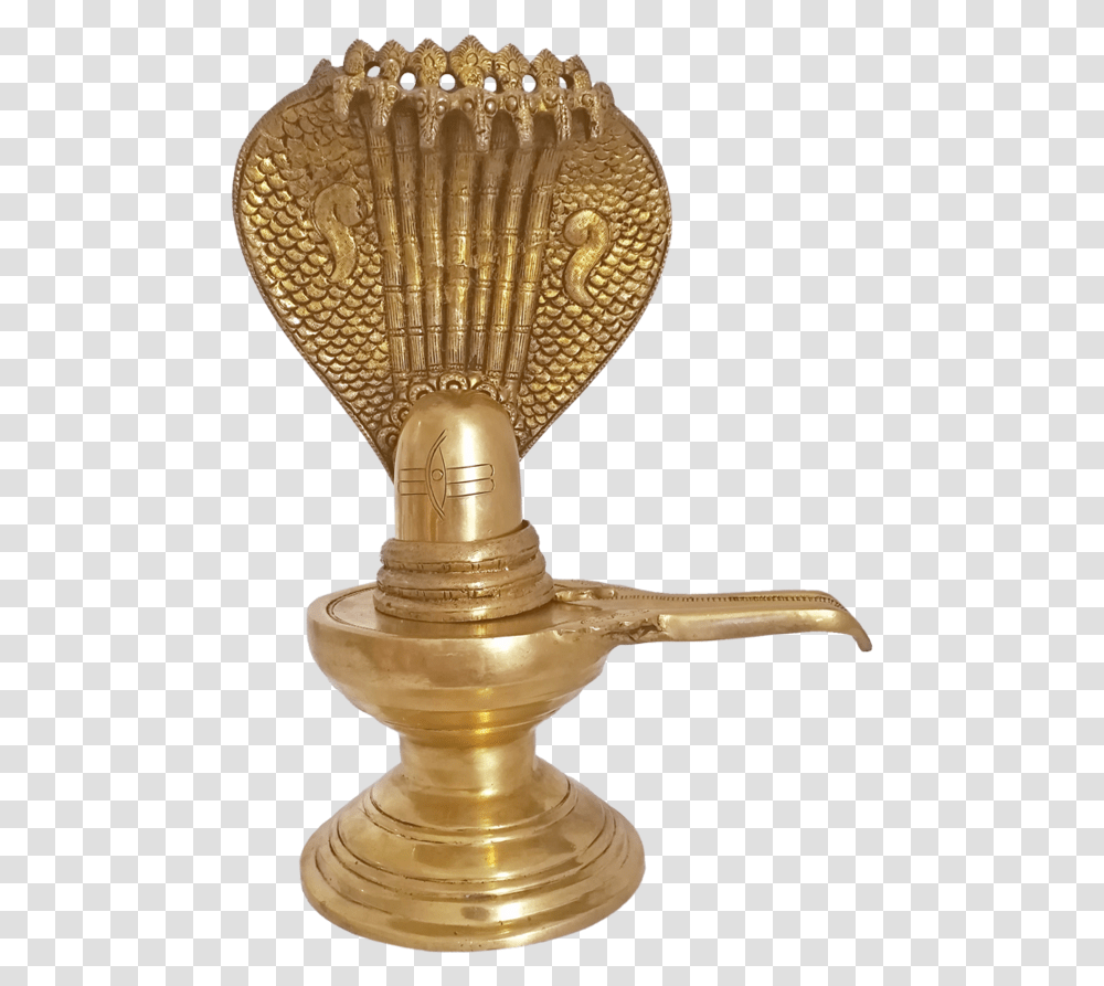 Religious Brass God Shiva Lingam Producted By Seven God Naga Lingam, Lamp, Bronze, Lighting, Trophy Transparent Png