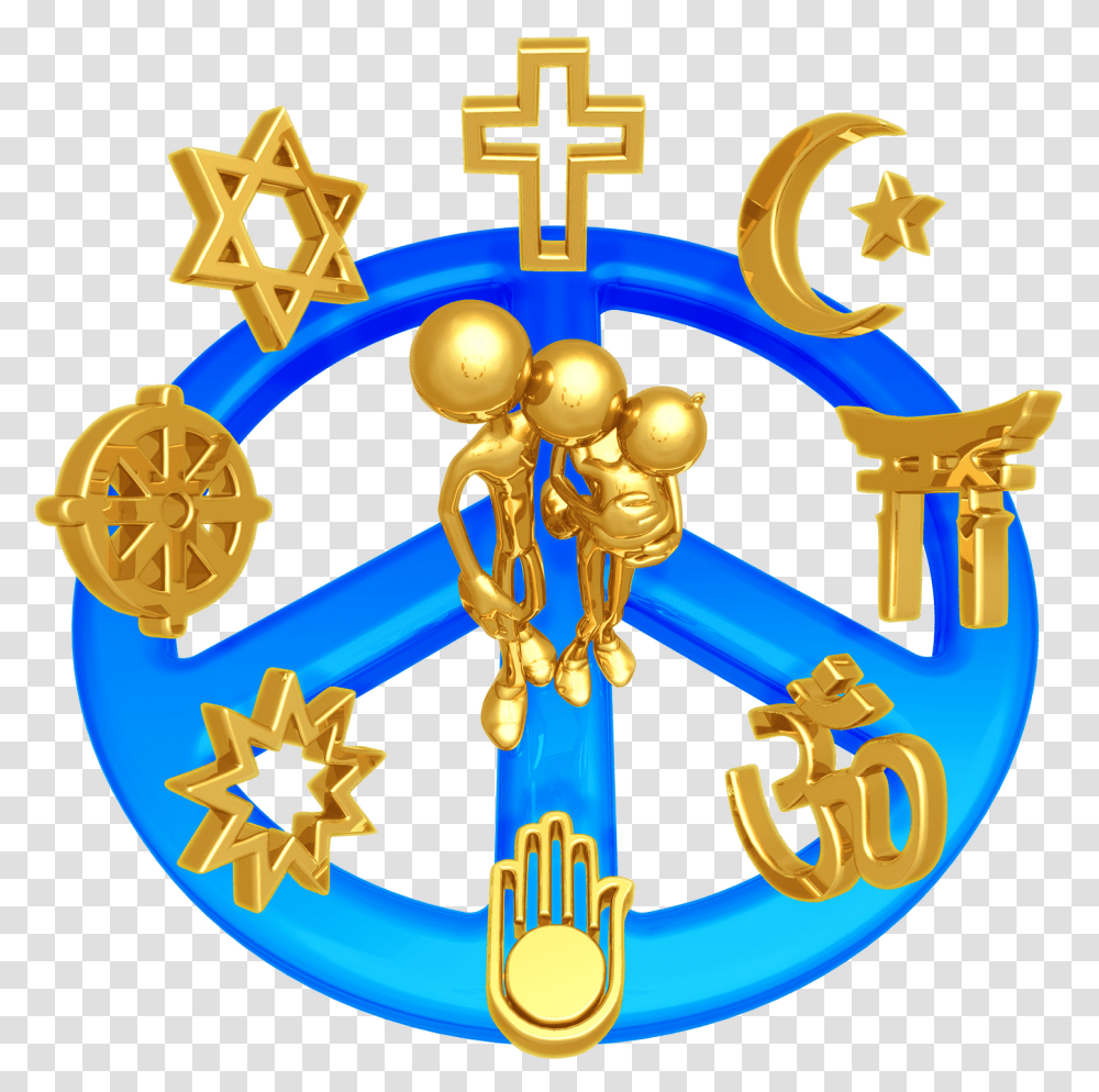 Religious Clipart October Different Religion, Gold, Star Symbol, Emblem Transparent Png