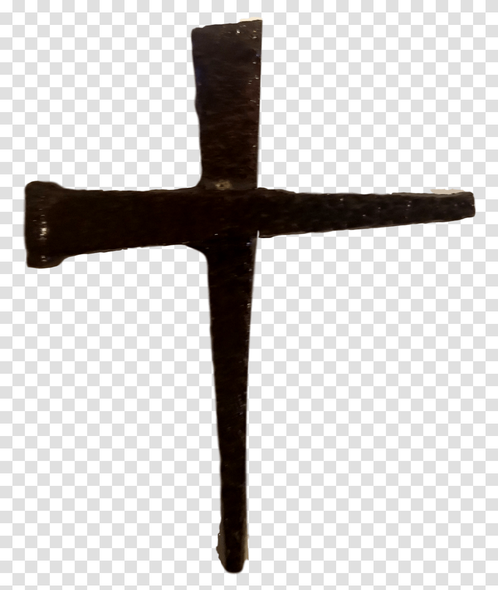 Religious Cross Small Iron Nails Wall Hanging Cross, Axe, Tool, Crucifix Transparent Png