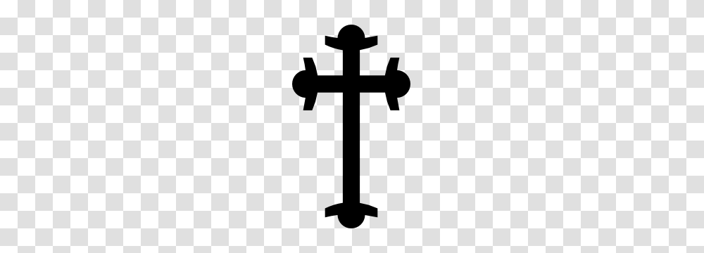 Religious Cross Stickers Decals Over Unique Designs, Silhouette, Crucifix Transparent Png