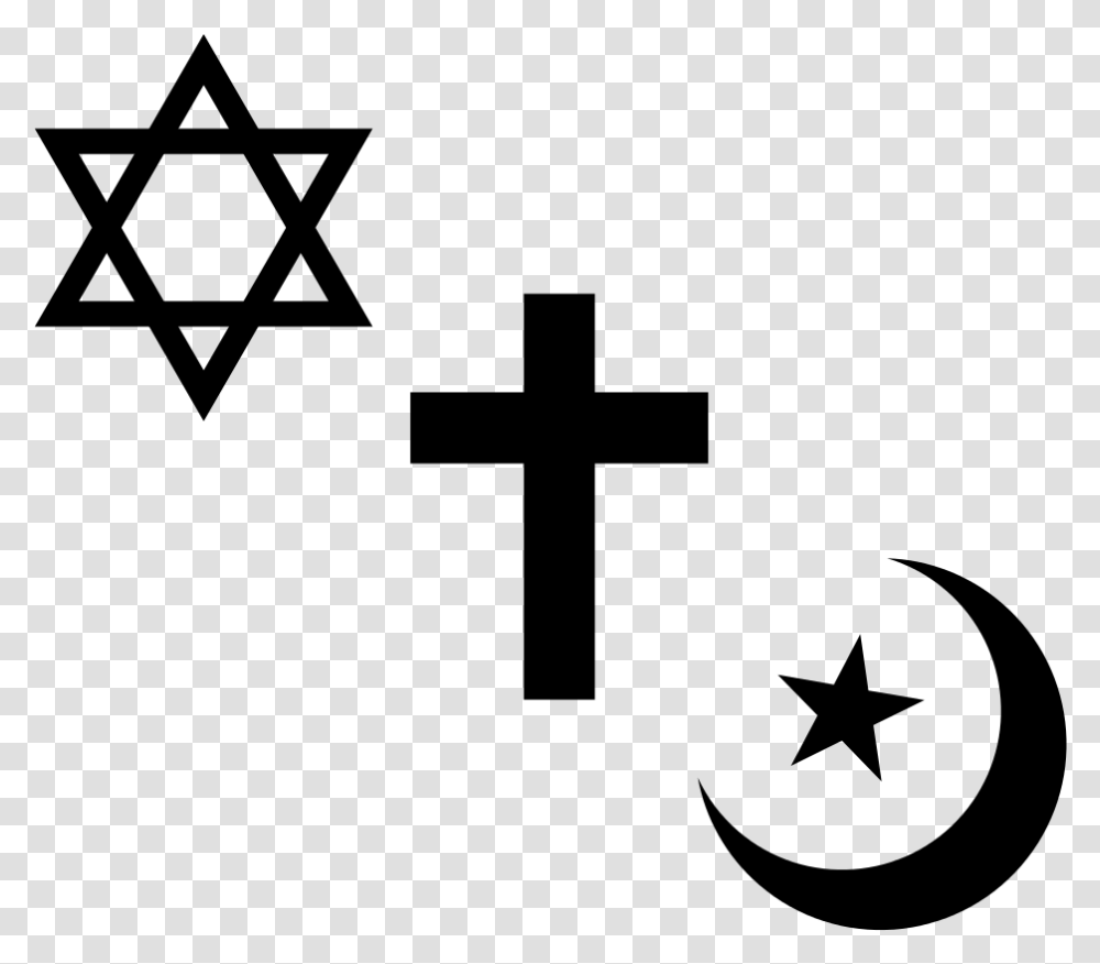 Religious Symbols Of Judaism Christianity And Islam Religious Symbols, Gray, World Of Warcraft Transparent Png