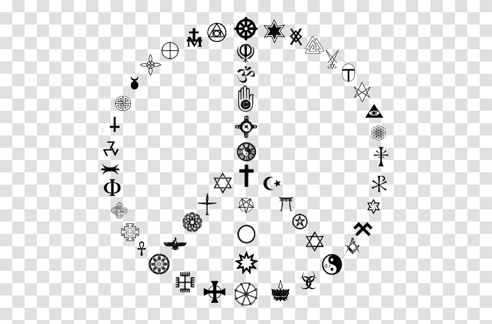 Religious Symbols Peace Sign, Armor, Pattern, Stencil Transparent Png