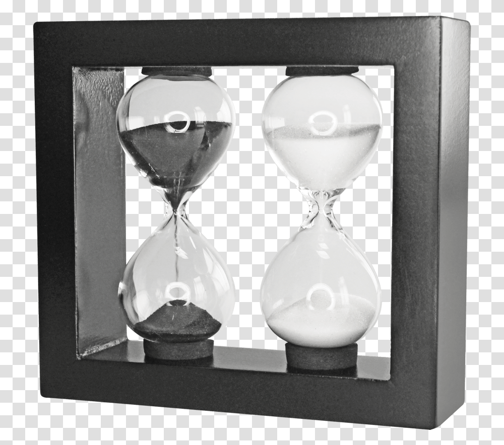 Reloj De Arena Duo 3 Y 5 Min Sand Neg Reloj De Arena De 3 Minutos, Hourglass Transparent Png