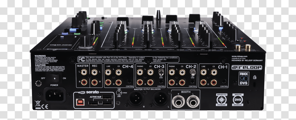 Reloop Rmx 90 Dvs, Electronics, Amplifier, Stereo, Cooktop Transparent Png