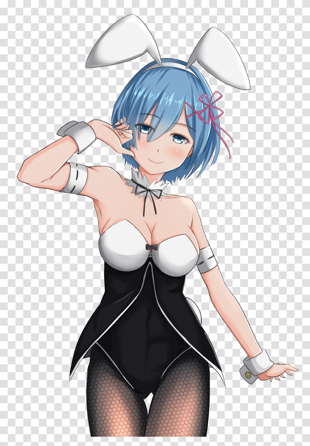 Rem Re Zero Cartoon Cartoon, Comics, Book, Person, Human Transparent Png