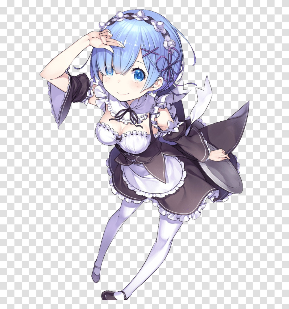 Rem Re Zero, Manga, Comics, Book, Person Transparent Png