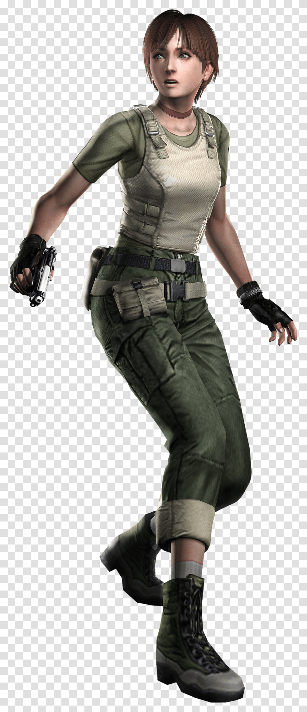 Remastered Resident Evil 2 Characters, Person, Military Uniform, Pants Transparent Png