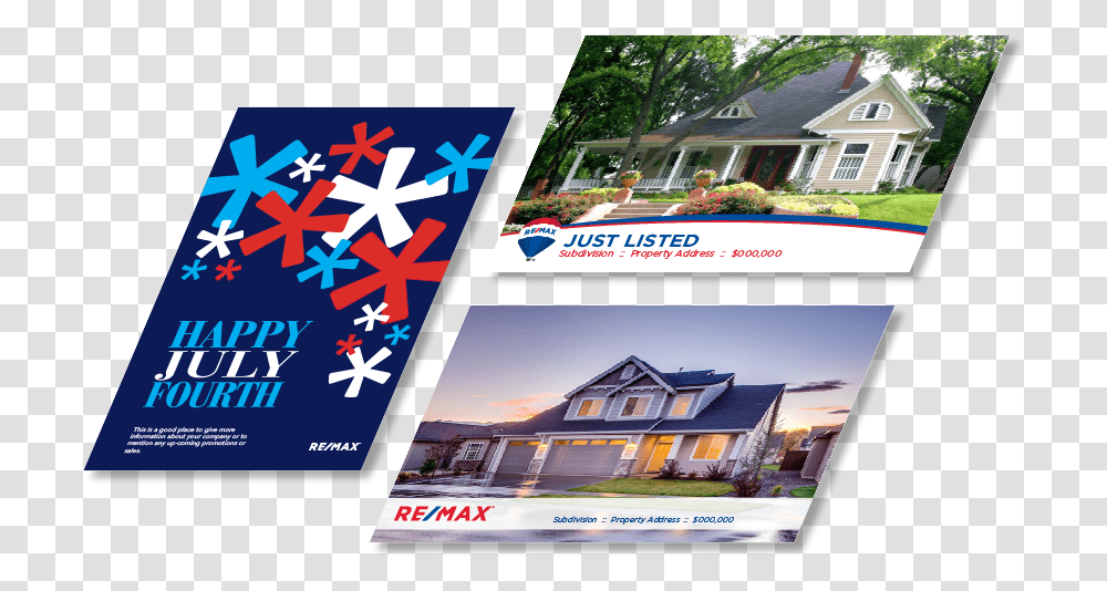 Remax Postcards Flyer, Poster, Advertisement, Paper, Brochure Transparent Png
