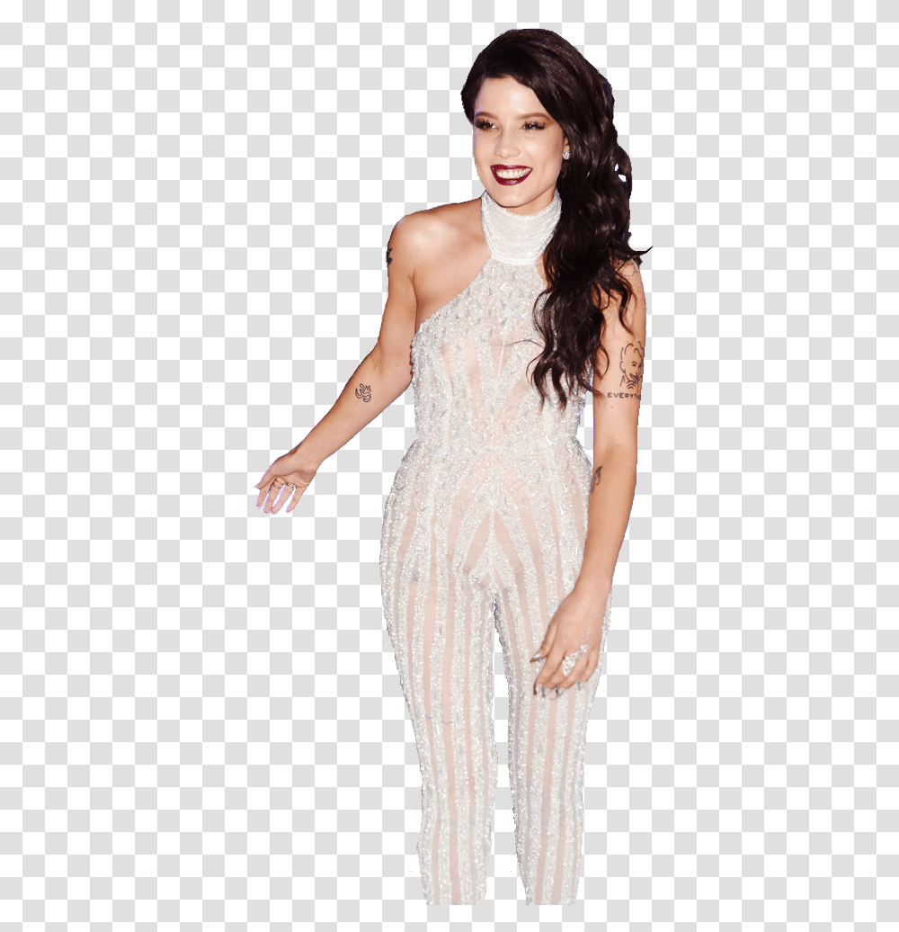 Remember Last Year When People Were Freaking Out Over Halsey, Apparel, Evening Dress, Robe Transparent Png