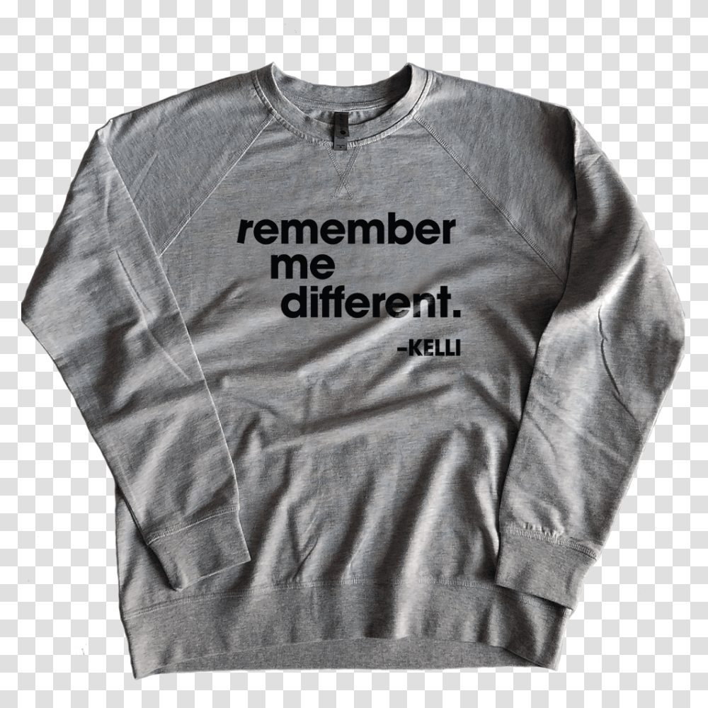 Remember Me French Terry Crew Long Sleeved T Shirt, Apparel, Sweatshirt, Sweater Transparent Png