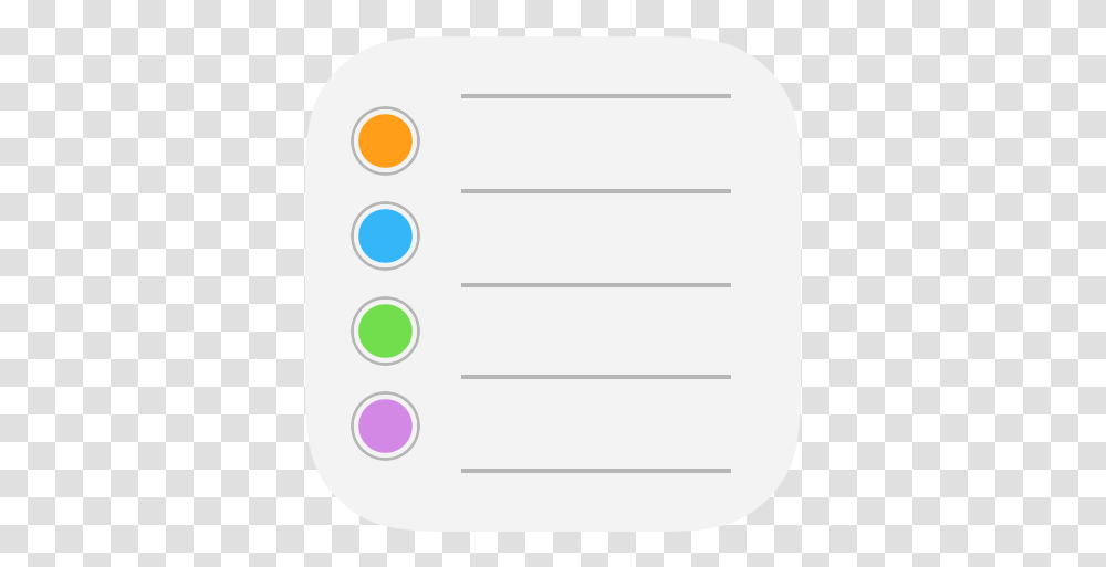 Reminders Icon Iphone Reminder Icon, Text, Word, White Board, Switch Transparent Png