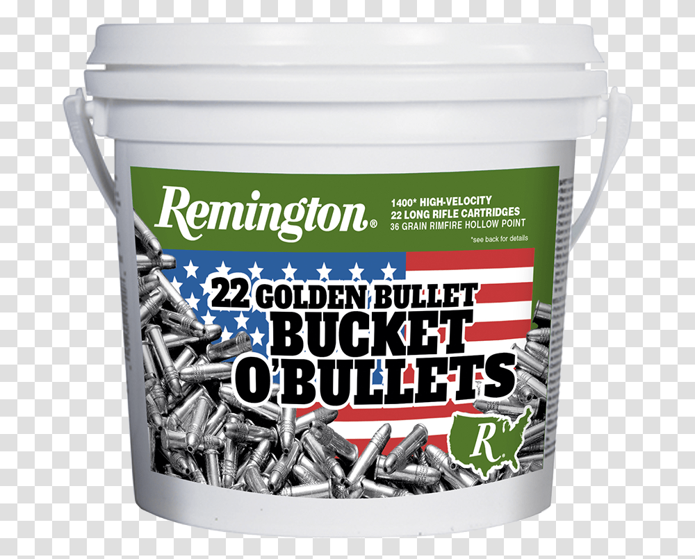 Remington 22 Golden Bullet, Bucket, Paint Container Transparent Png
