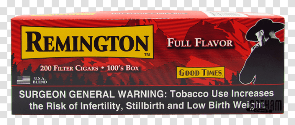 Remington Filtered Cigars Full Flavor Box Stone Island Badge, Paper, Ticket Transparent Png