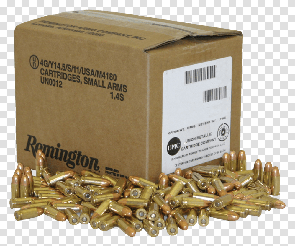 Remington Military Law Enforcement Training Ammunition, Box, Weapon, Weaponry, Bullet Transparent Png