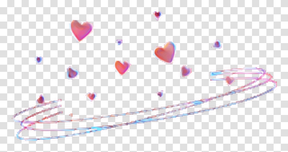 Remix Effects Pastel Hearts Crown Heartcrown Black Heart Crown, Accessories, Accessory, Jewelry, Birthday Cake Transparent Png