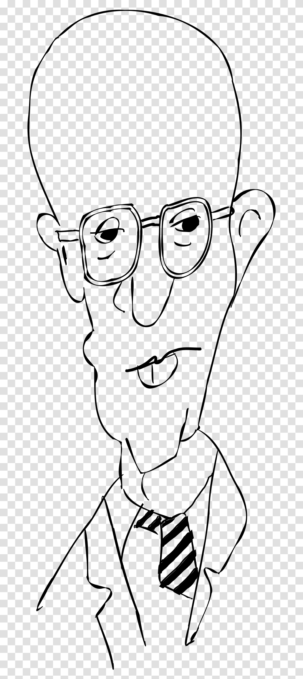 Remix Of Woody Allen Caricature Outline Clip Arts Caricature Outlines, Gray, World Of Warcraft Transparent Png