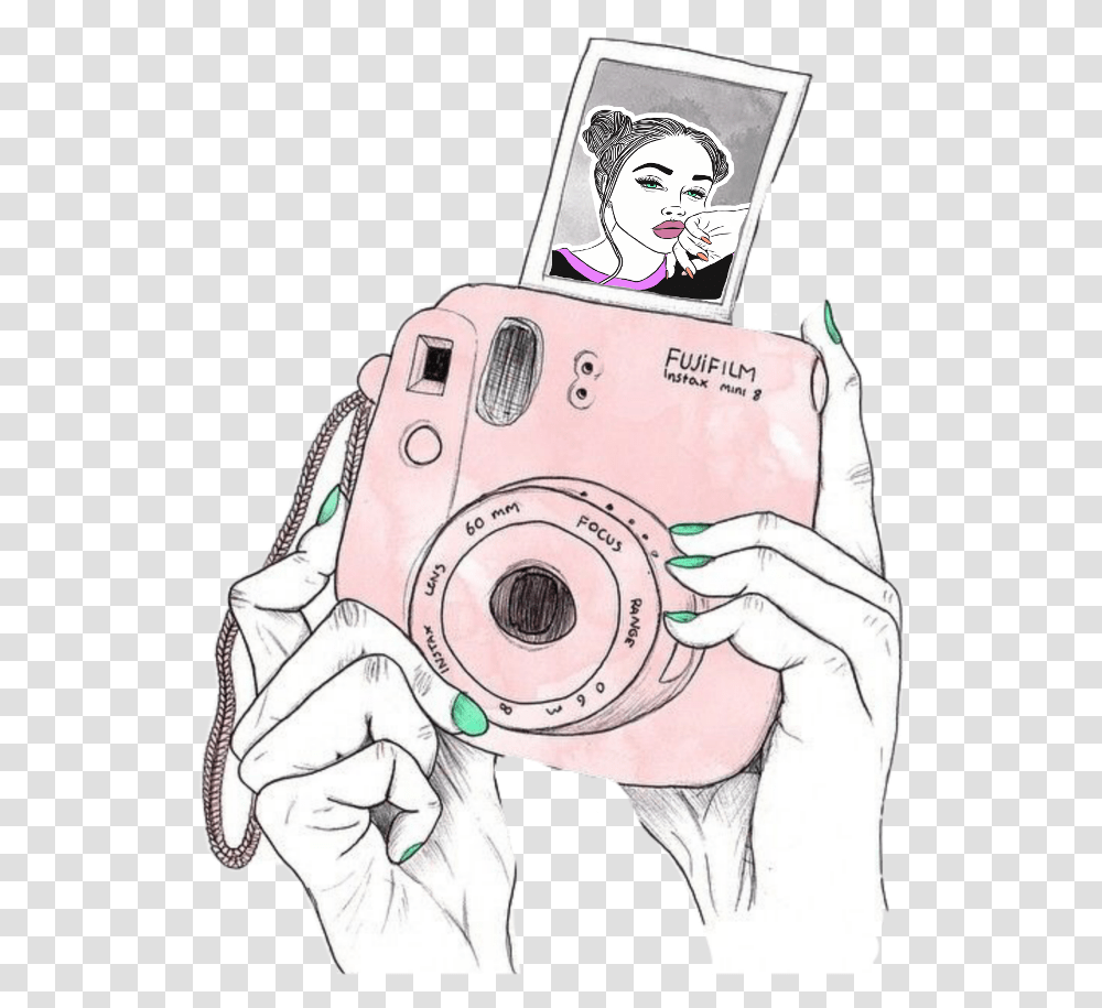 Remix Pastel Retro Rose Dibujo Go Zeta Tau Alpha, Camera, Electronics, Person, Human Transparent Png