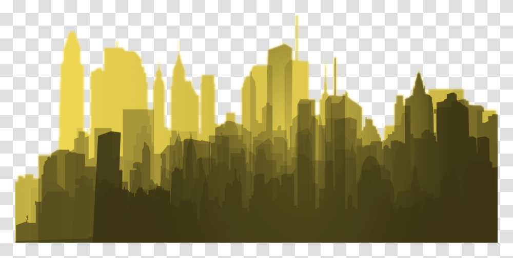 Remixed Sticker City Newyork Ny Silhouette Brush Building Silhouette, Metropolis, Urban, Nature, Panoramic Transparent Png