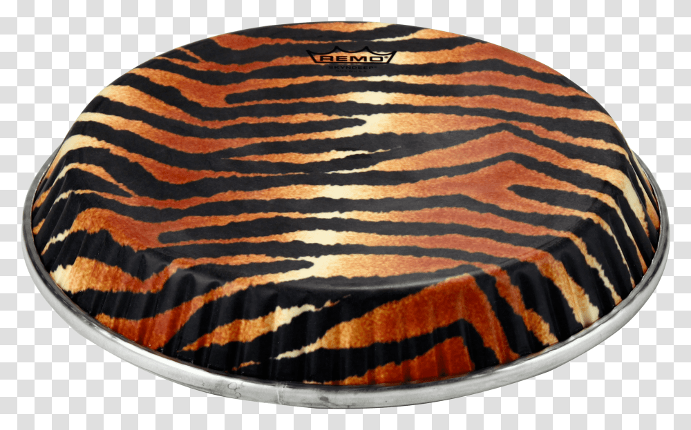 Remo Symmetry Skyndeep Conga Drumhead Tiger Stripe Tiger, Rug, Table, Furniture, Coffee Table Transparent Png