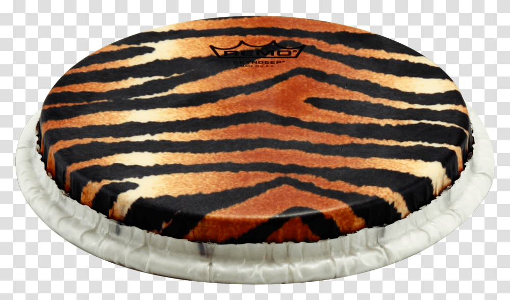 Remo Tucked Skyndeep Bongo Drumhead Tiger Stripe Graphic Toilet Seat Transparent Png