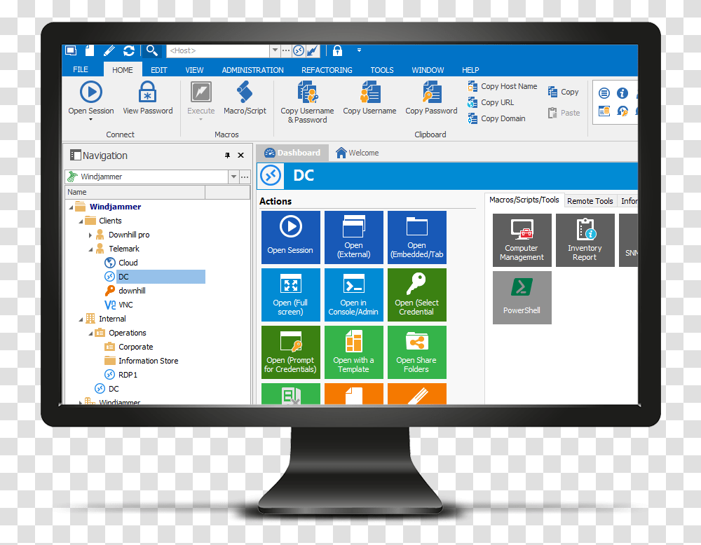 Remote Desktop Manager Enterprise 2019, Electronics, Monitor, Screen, Display Transparent Png