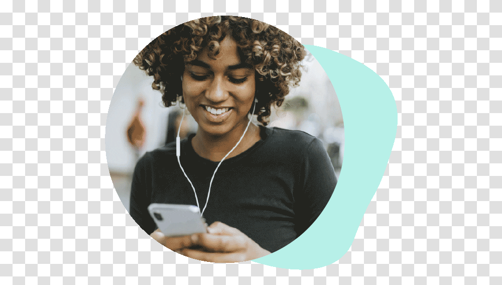 Remote Solutions Enboarder Experiencedriven Onboarding Black Woman Looking Down On A Phone, Person, Human, Hair, Face Transparent Png
